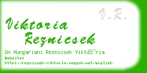 viktoria reznicsek business card